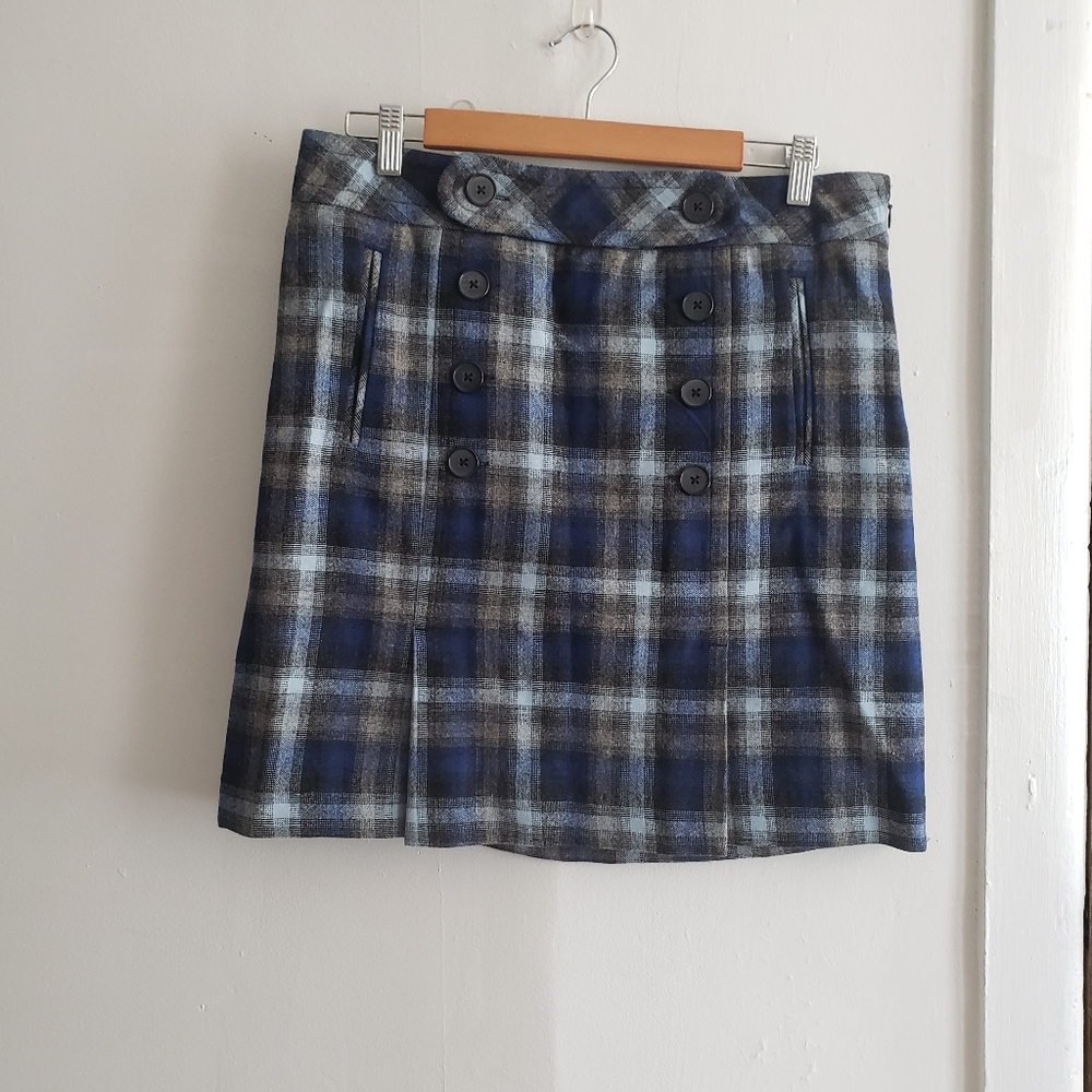 Loft plaid skirt.